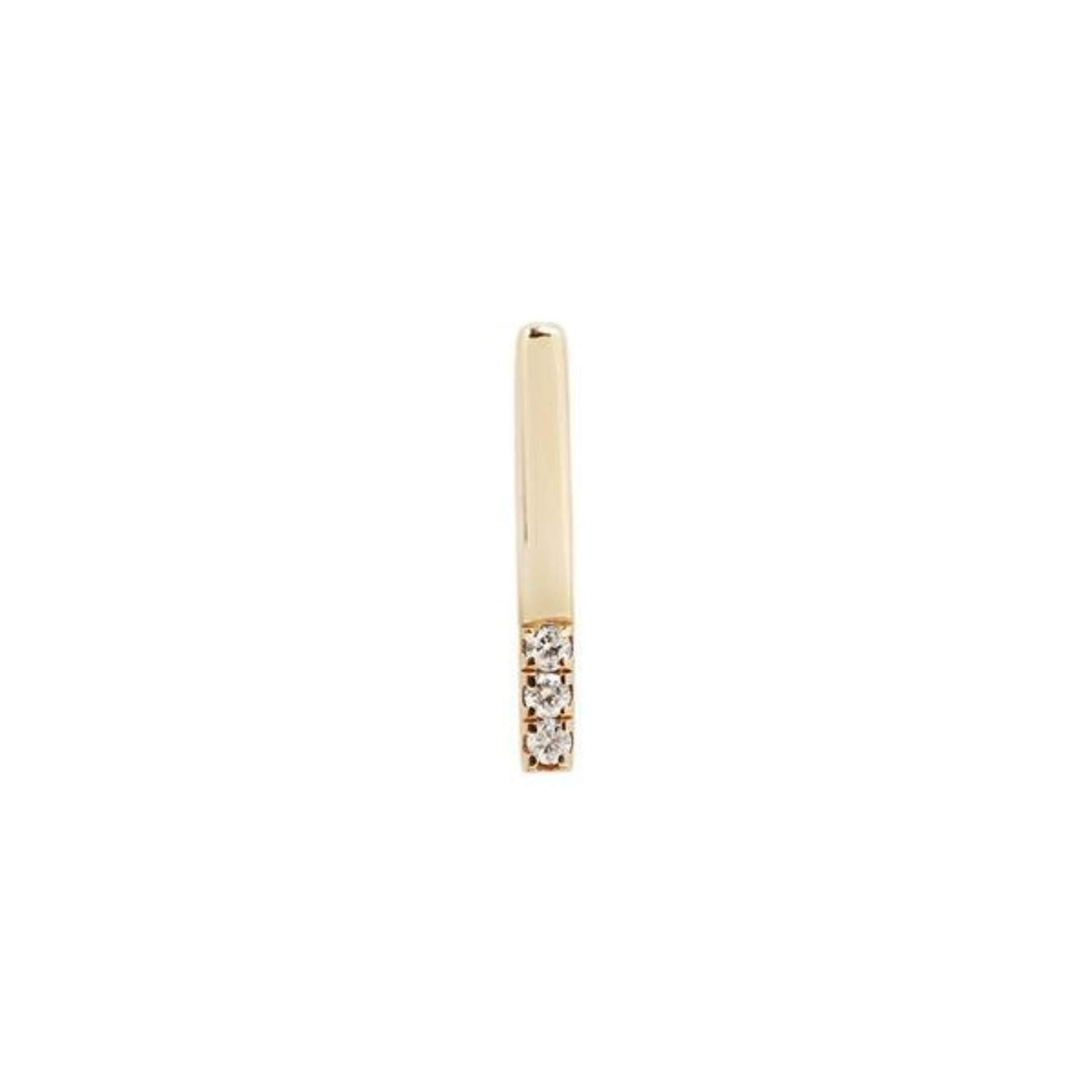 Buddha Jewelry Organics Buddha Jewelry Organics gold "Love Lines" press fit end with CZ