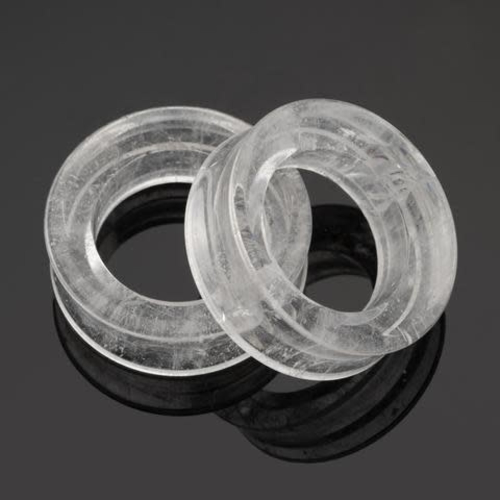 Diablo Organics Diablo Organics Double Flared Crystal Quartz Eyelets