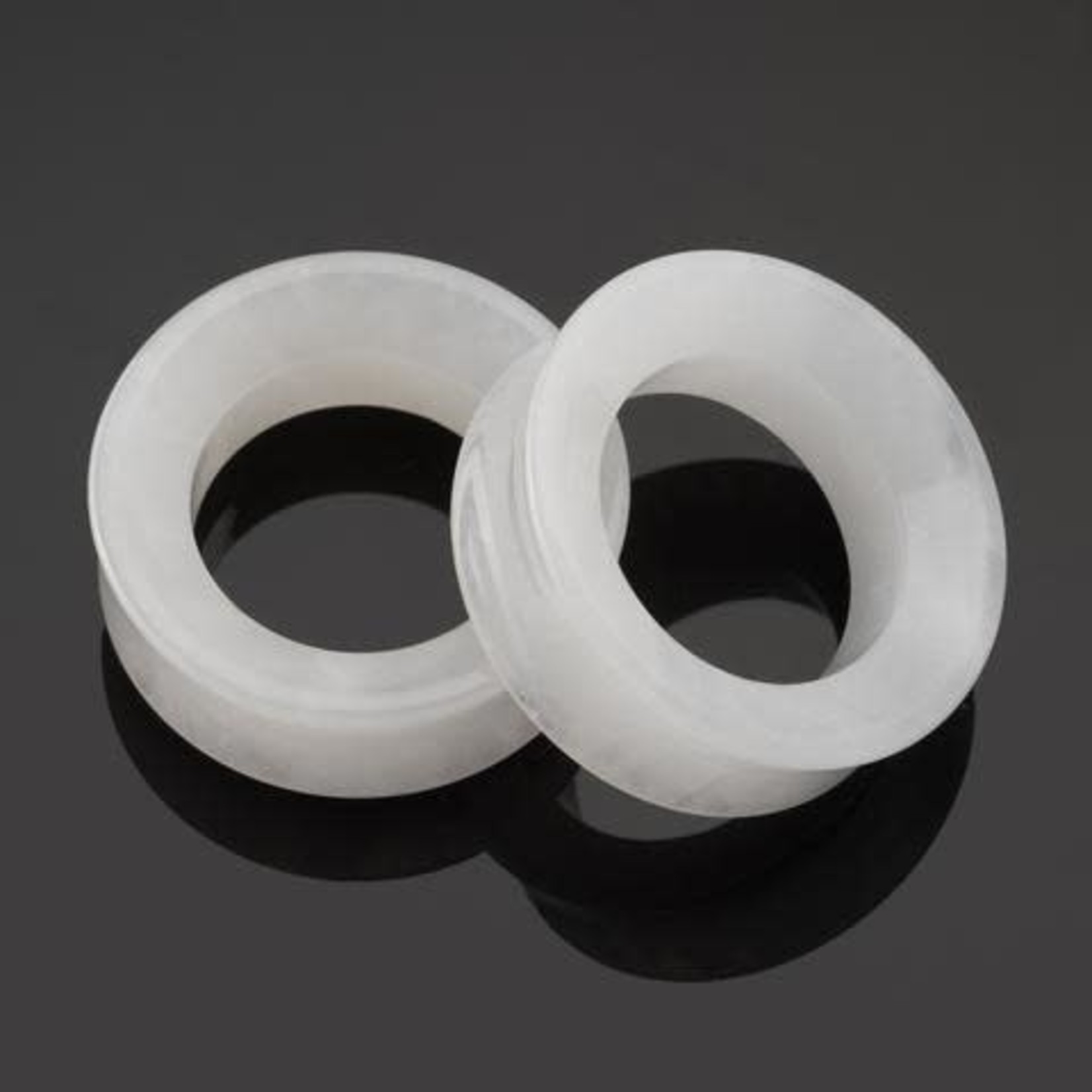 Diablo Organics Diablo Organics Double Flared White Jade Eyelets