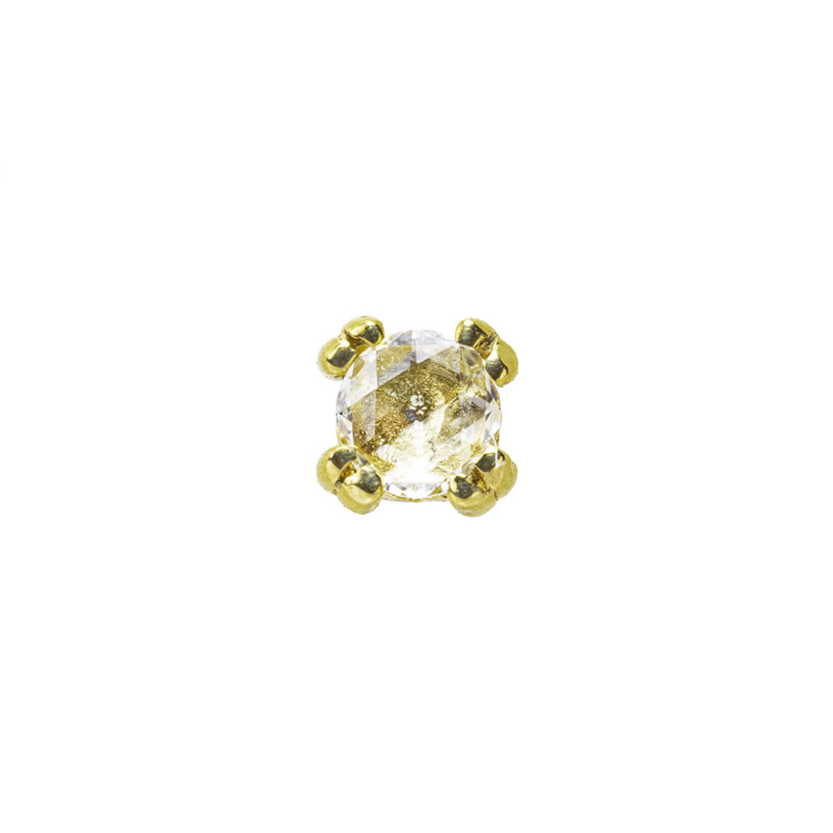 BVLA BVLA round prong with rose cut VS1 diamond.