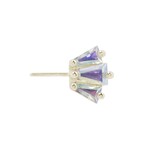 Buddha Jewelry Organics BJO Forward Facing "Gemma Trio" Mercury Mist Topaz
