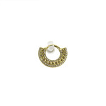 BVLA BVLA Yellow Gold "Hydra" Clicker with Champagne CZ