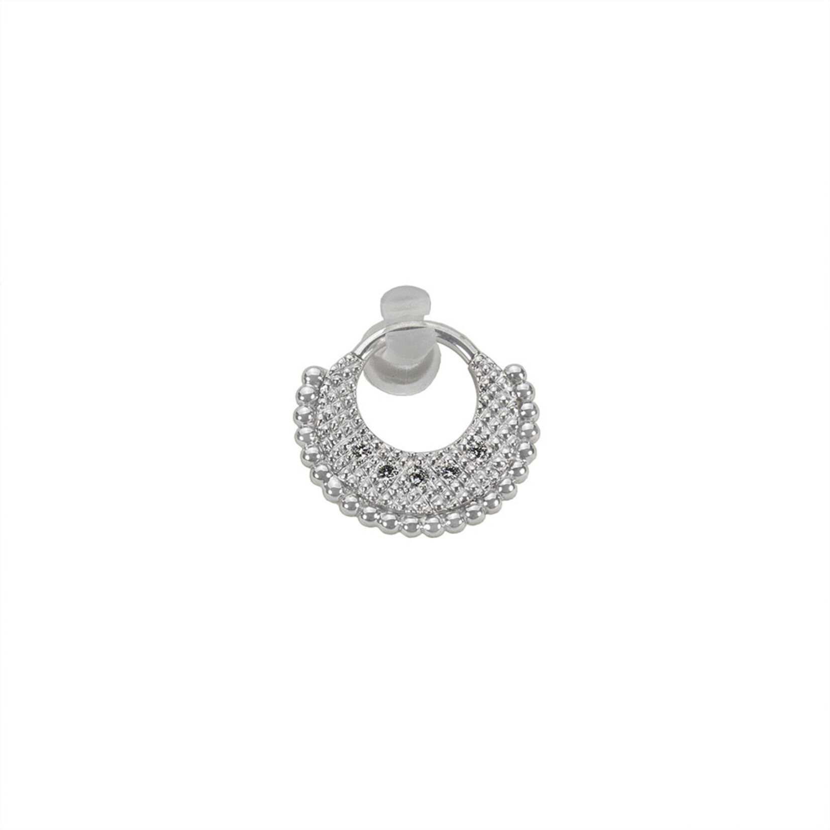 BVLA BVLA 16g 5/16 white gold "Inara" clicker with 5x 1.25 VS1 Diamonds