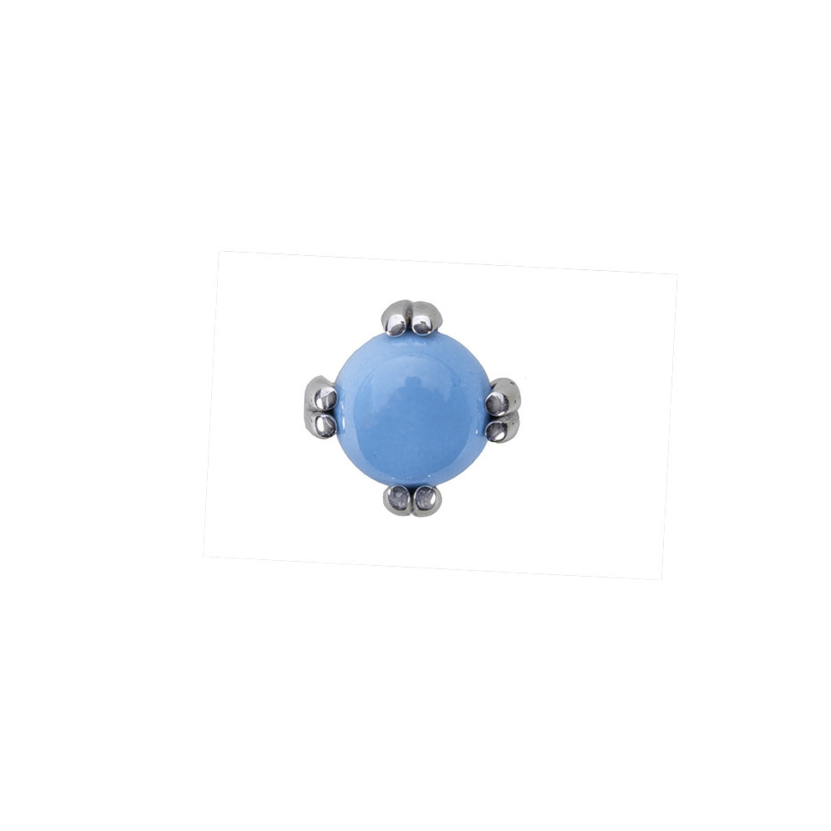 BVLA BVLA prong-set cabochon press-fit end with turquoise