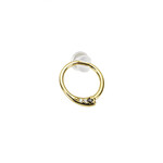 BVLA BVLA 16g 3/8 Rose Gold "Prysm" with Champagne & Chocolate diamonds