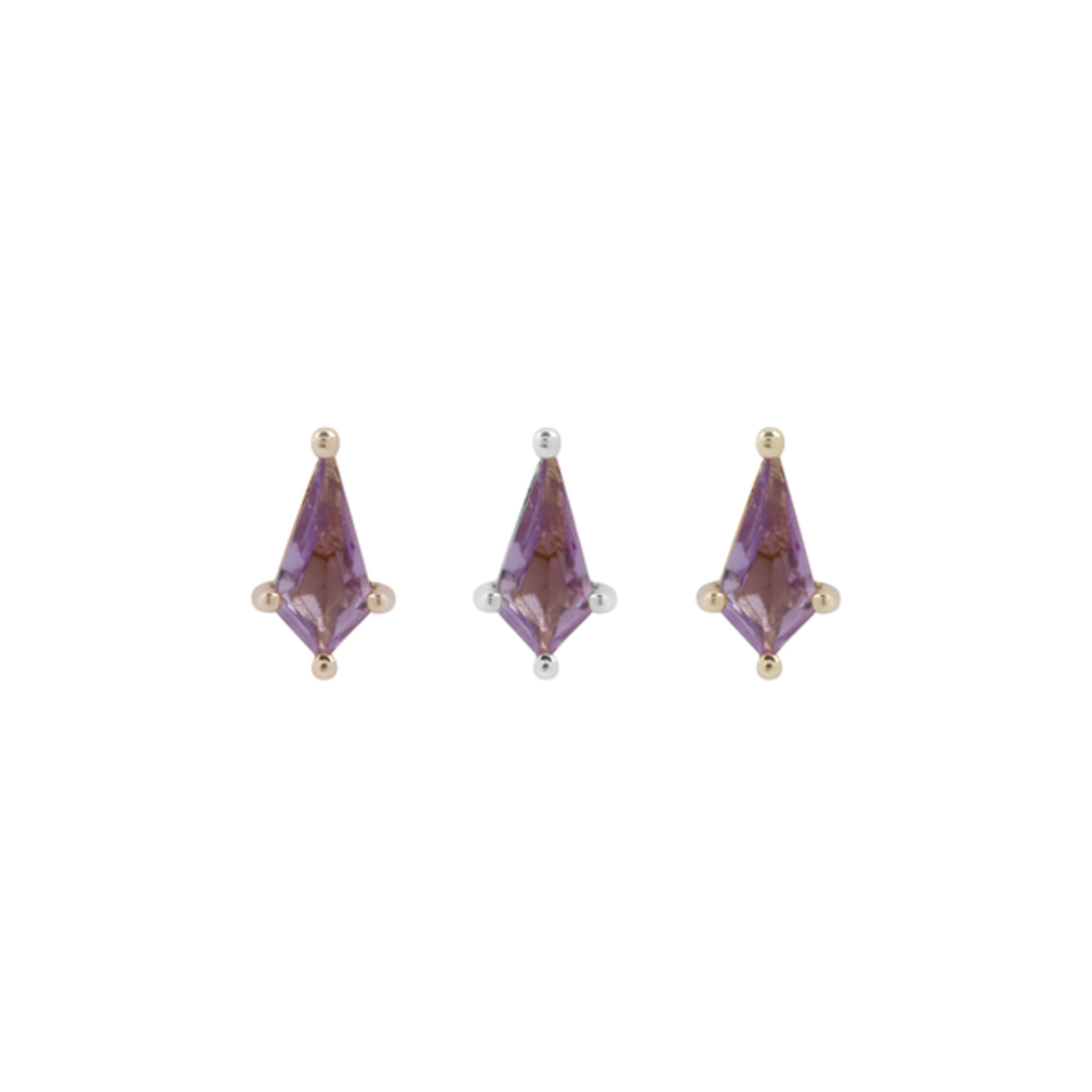 Buddha Jewelry Organics Buddha Jewelry Organics  "Mini Soho" press fit end with amethyst