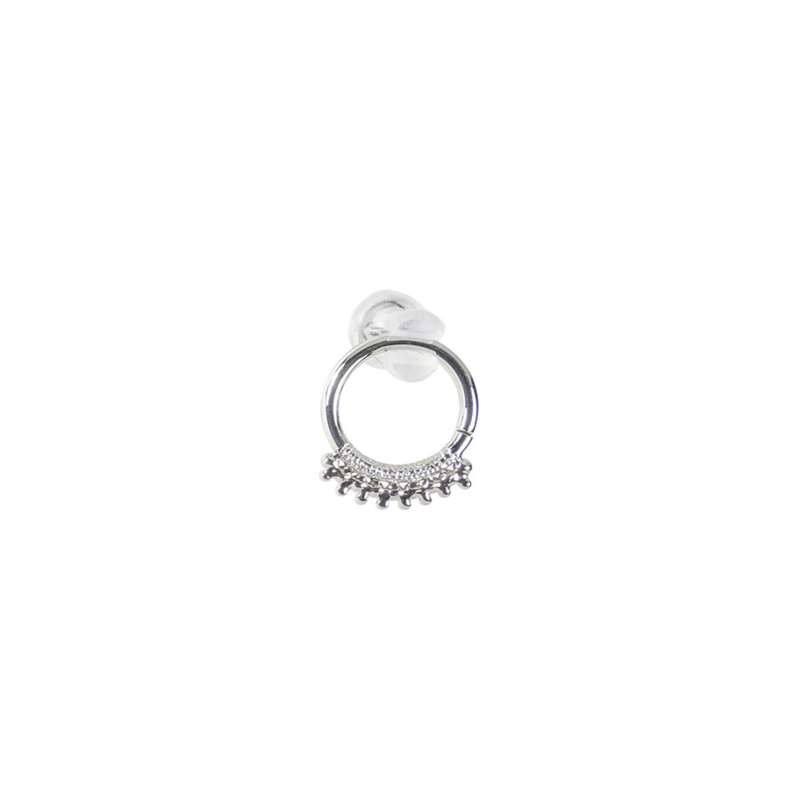 Dusk Body Jewelry Dusk 16g Hammered seam ring with beaded accent
