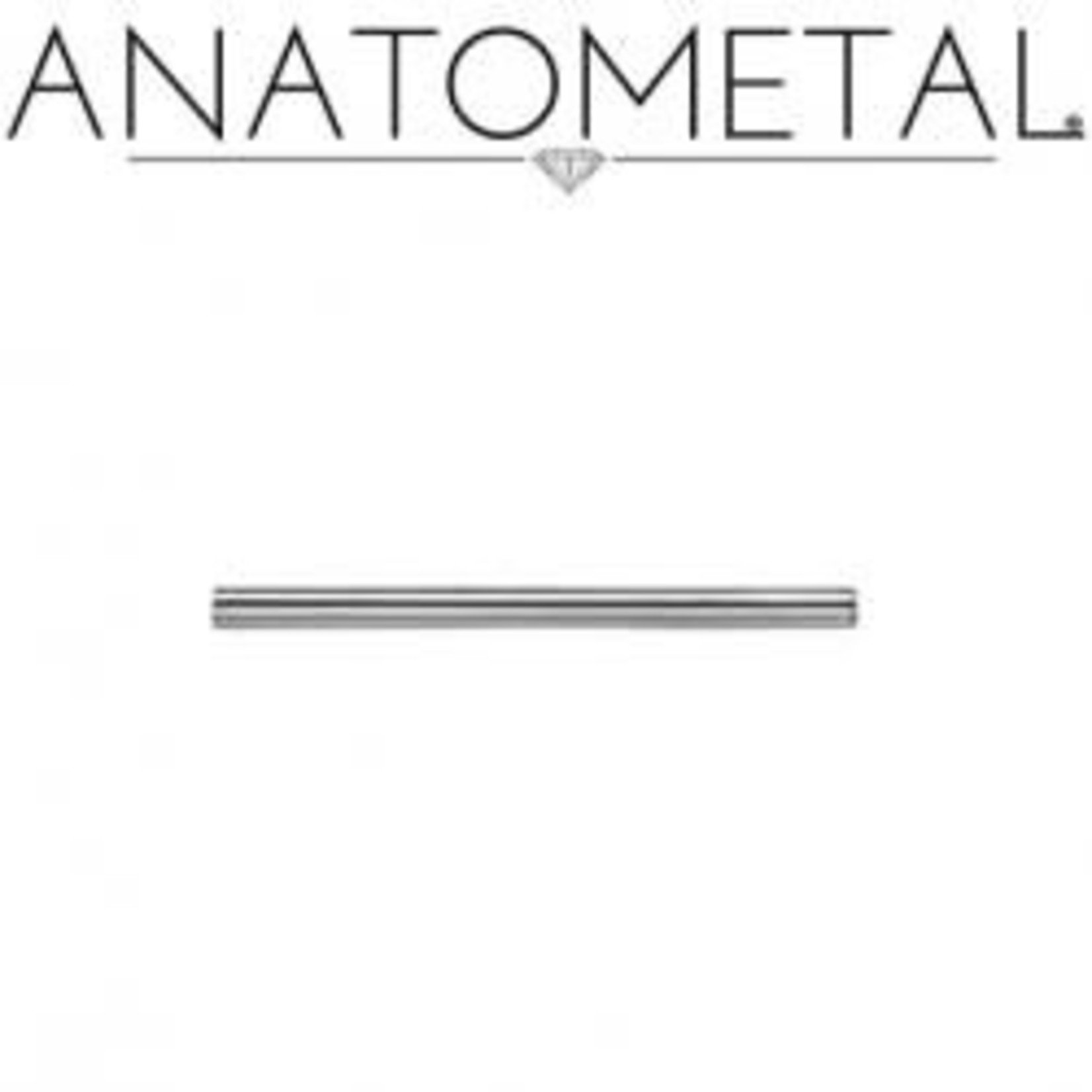 Anatometal Anatometal 8g steel straight barbell shaft