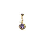 BVLA BVLA Rose Gold "Halo" with Amethyst & Light Amethyst