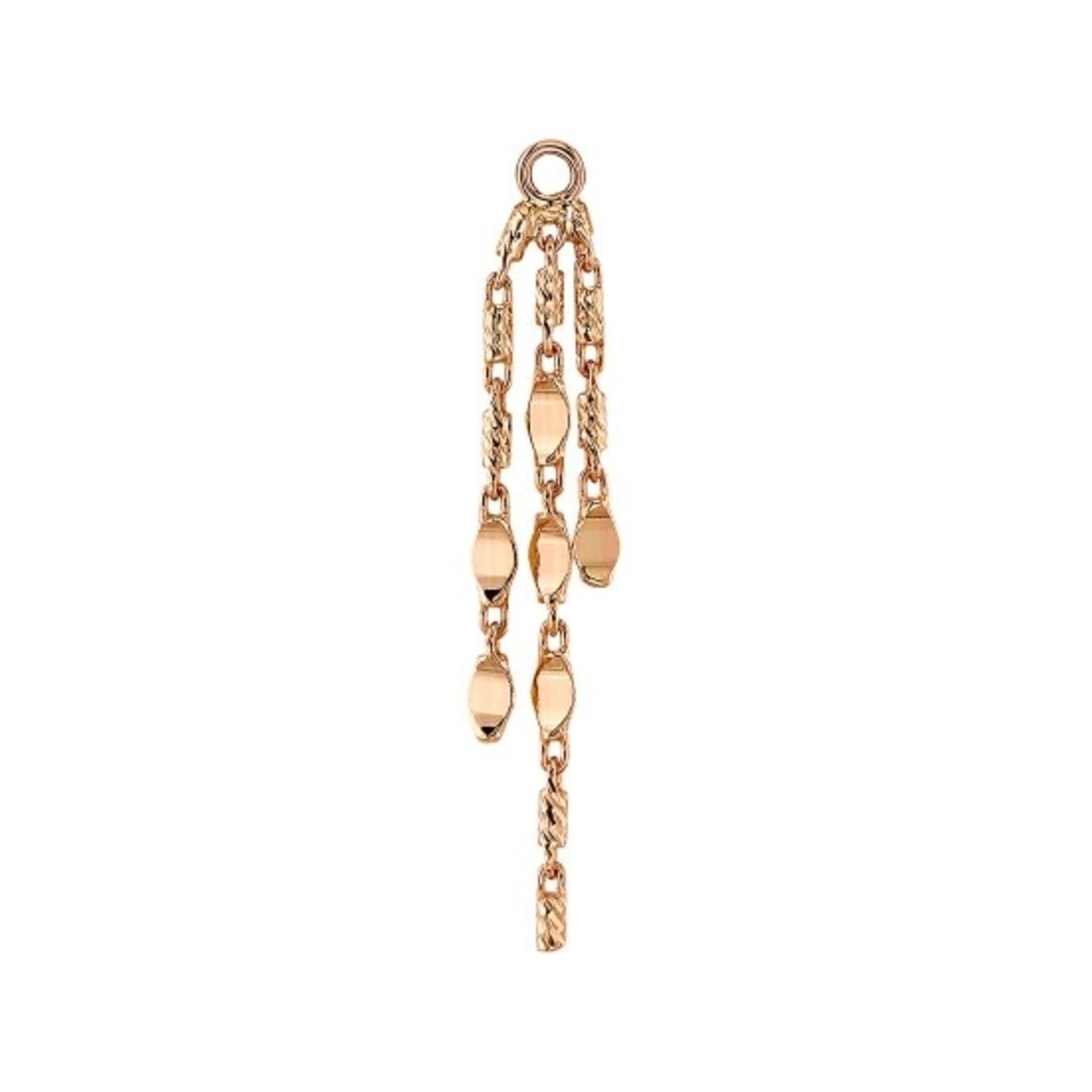 BVLA BVLA "Portia" charm with 1/2, 3/4, and 1" lengths of chain. Fitted to 16g jump rings