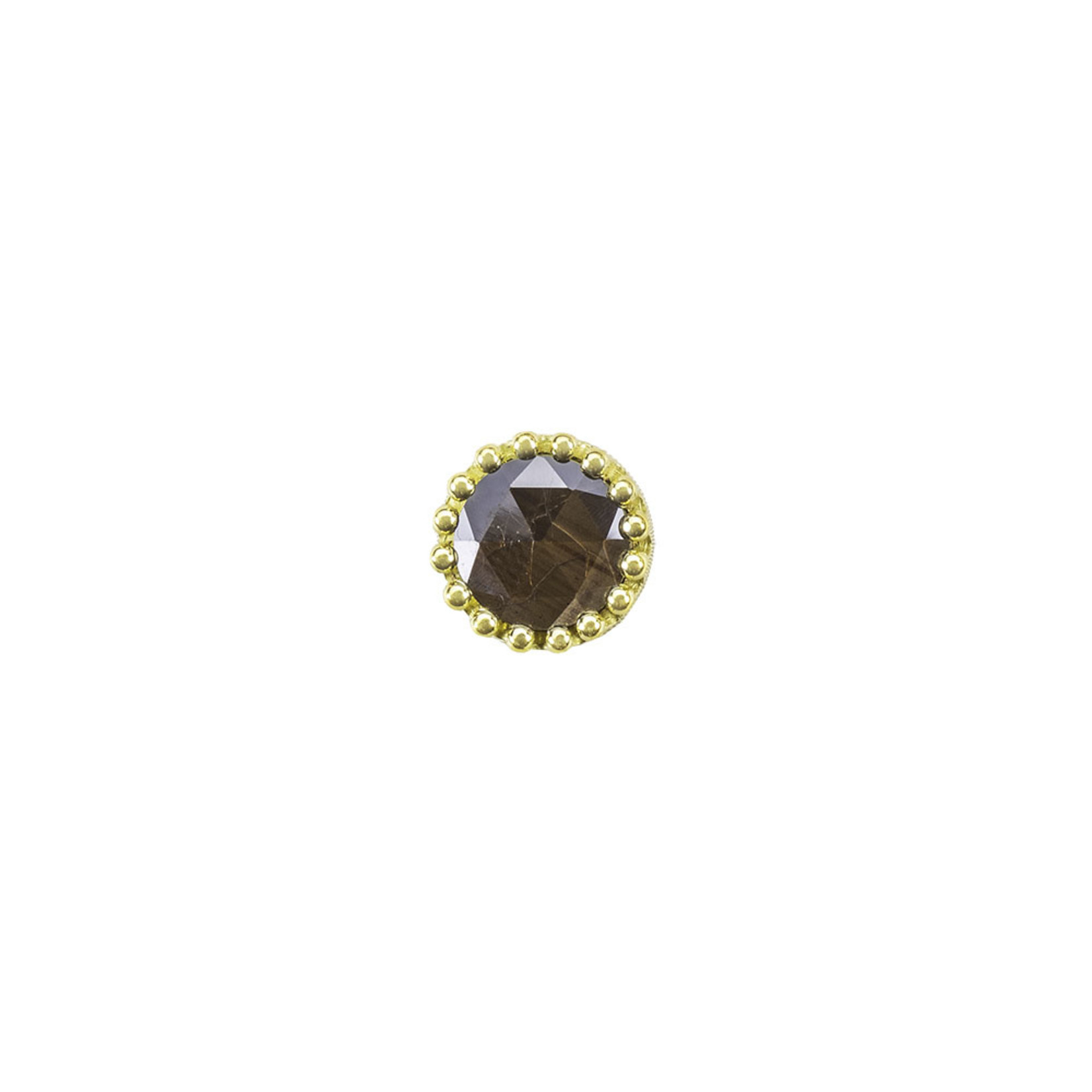 BVLA BVLA 14g yellow gold 14g 8.5 crown prong threaded end with 7.0 Zawadi sapphire