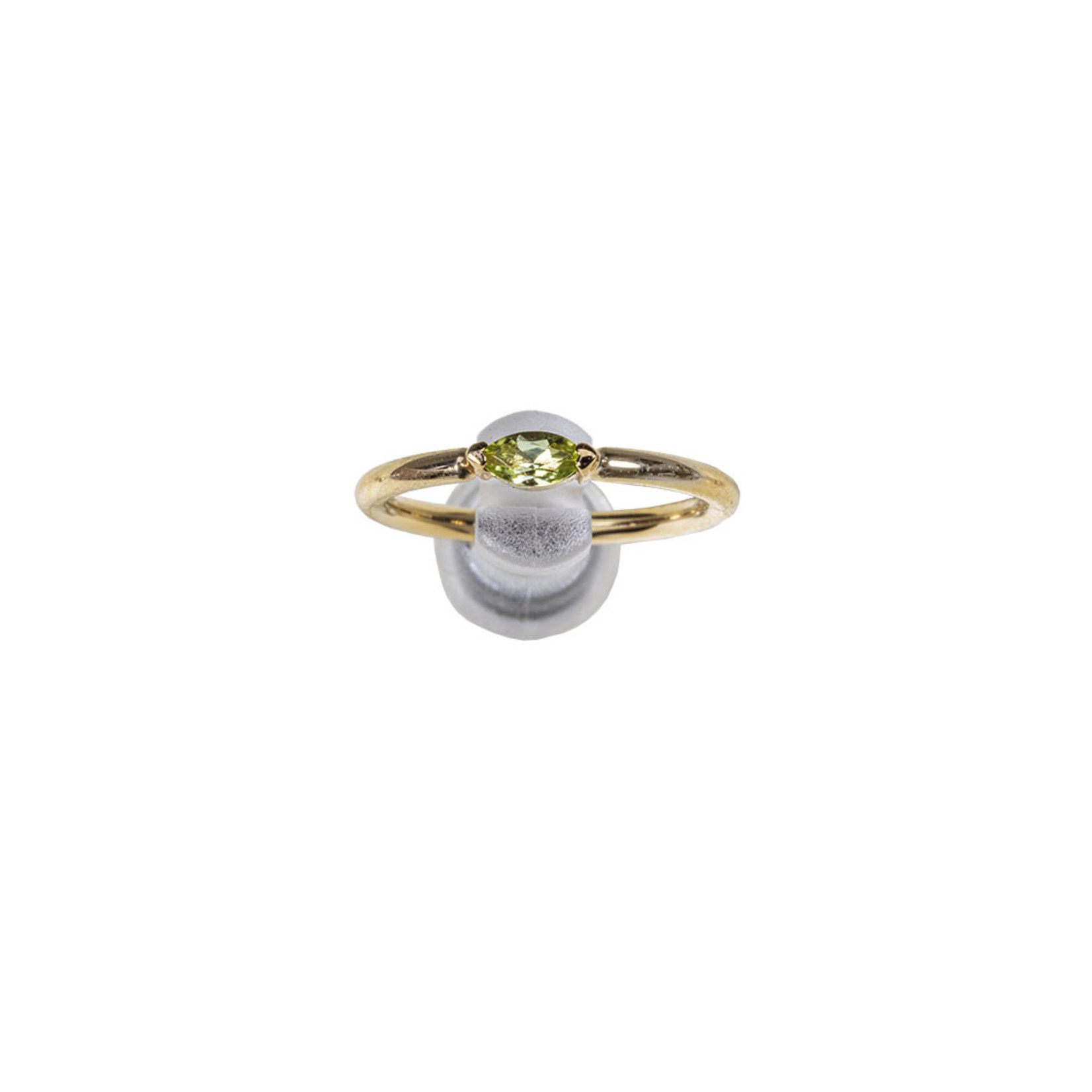 BVLA BVLA 18g fixed ring with 3x1.5 Marquise Peridot