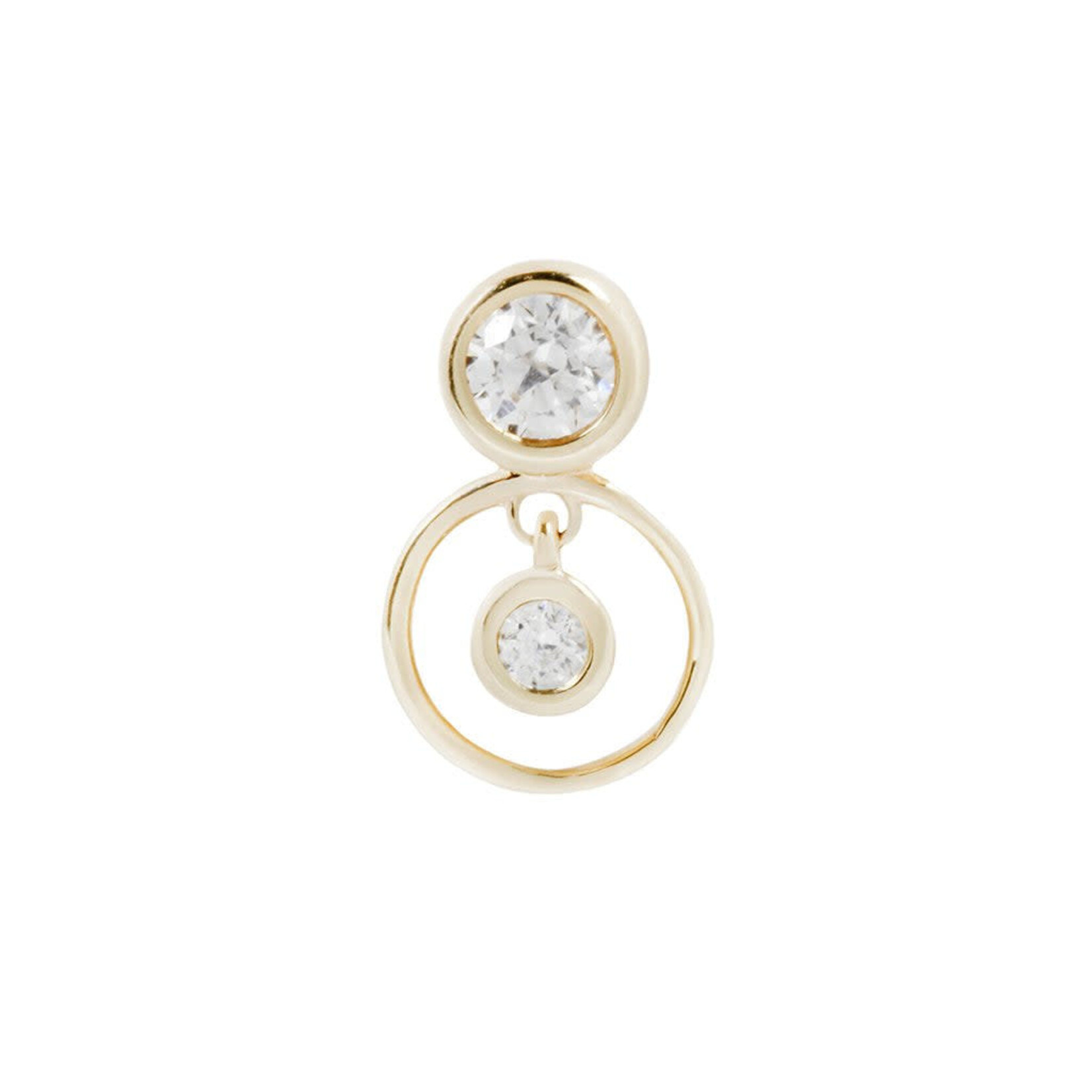 Buddha Jewelry Organics Buddha Jewelry Organics "Warhol" press-fit end with CZ