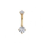 BVLA BVLA Navel Curve with VS1 Diamonds