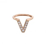 BVLA BVLA 16g "Jennelle V" Seam Ring with CZ