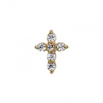 BVLA BVLA 5.0 "Tiny Micro Pave Cross"  with Diamonds