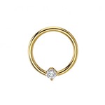 BVLA BVLA 16g Fixed Ring with Prong Set VS1 Diamond