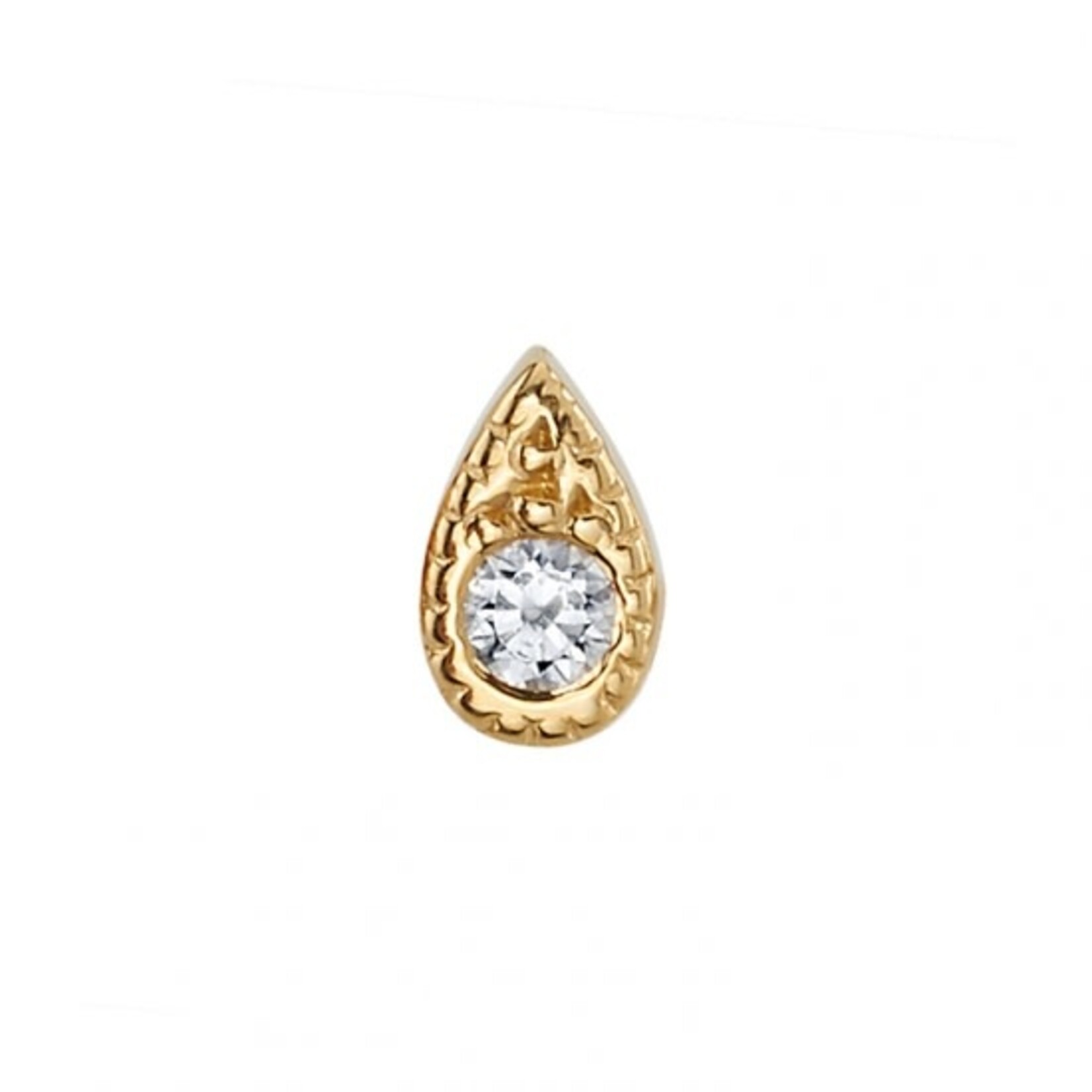 BVLA BVLA "Pave Teardrop" press-fit end with 1.75 VS1 diamond