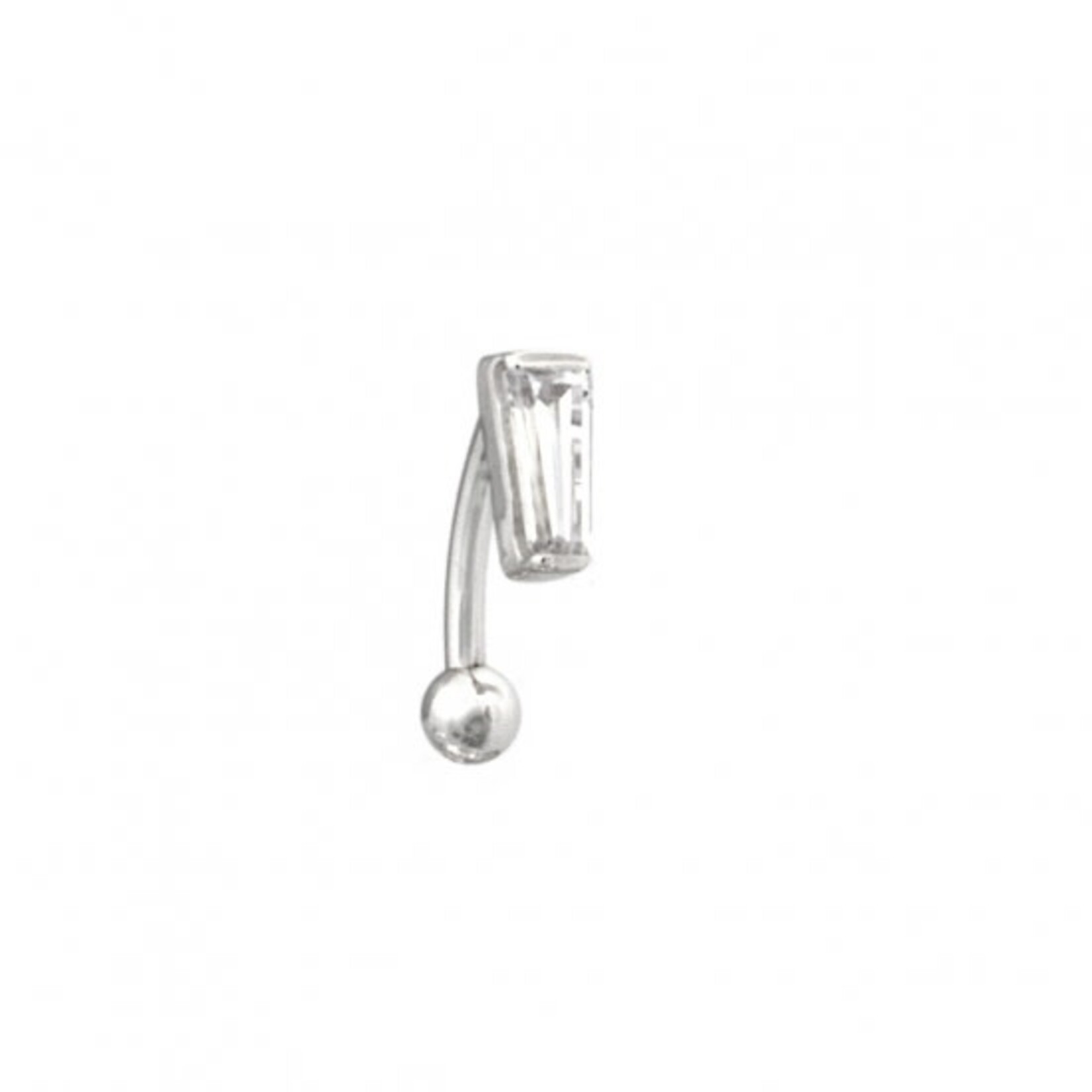 BVLA BVLA 16g 5/16 "Graduated Baguette" curved barbell with 4x2x1 CZ