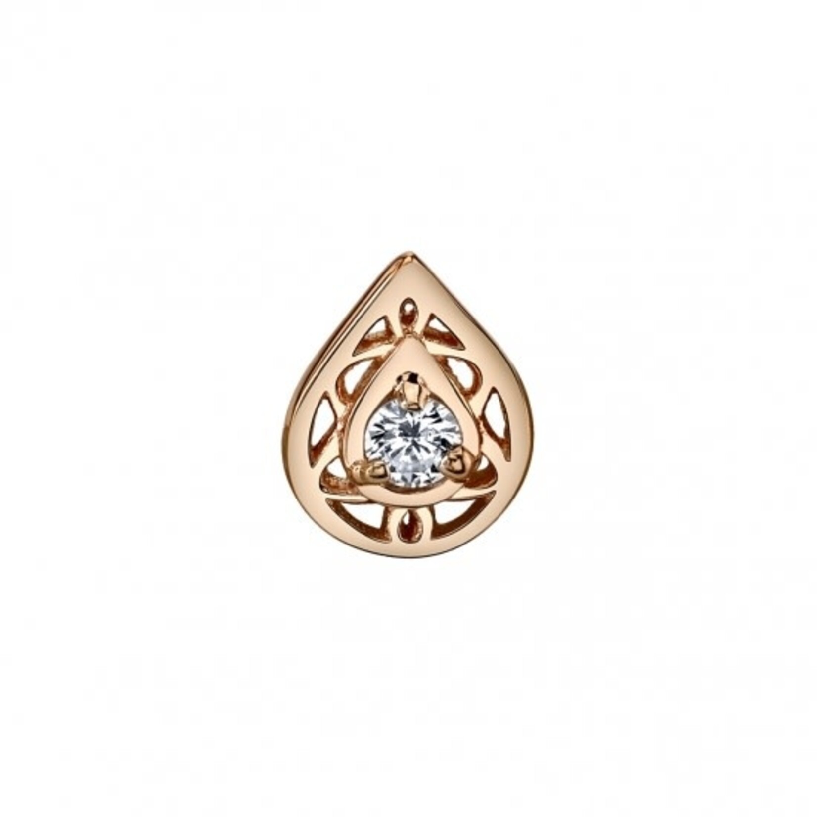 BVLA BVLA 7x5 "Kensington Pear" threaded end with 2.0 VS1 diamond