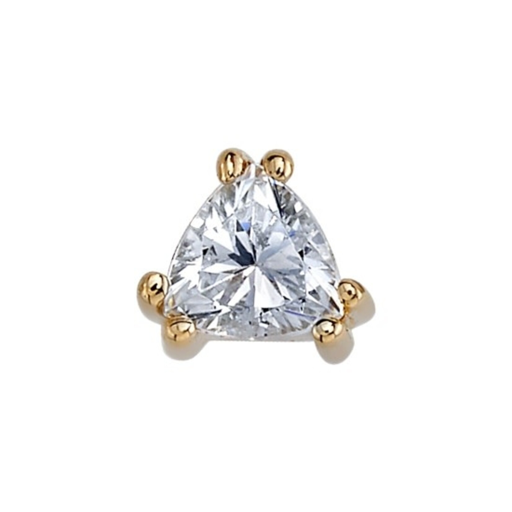 BVLA BVLA "Tanti" double-prong threaded end with 3.0 trillion cut CZ