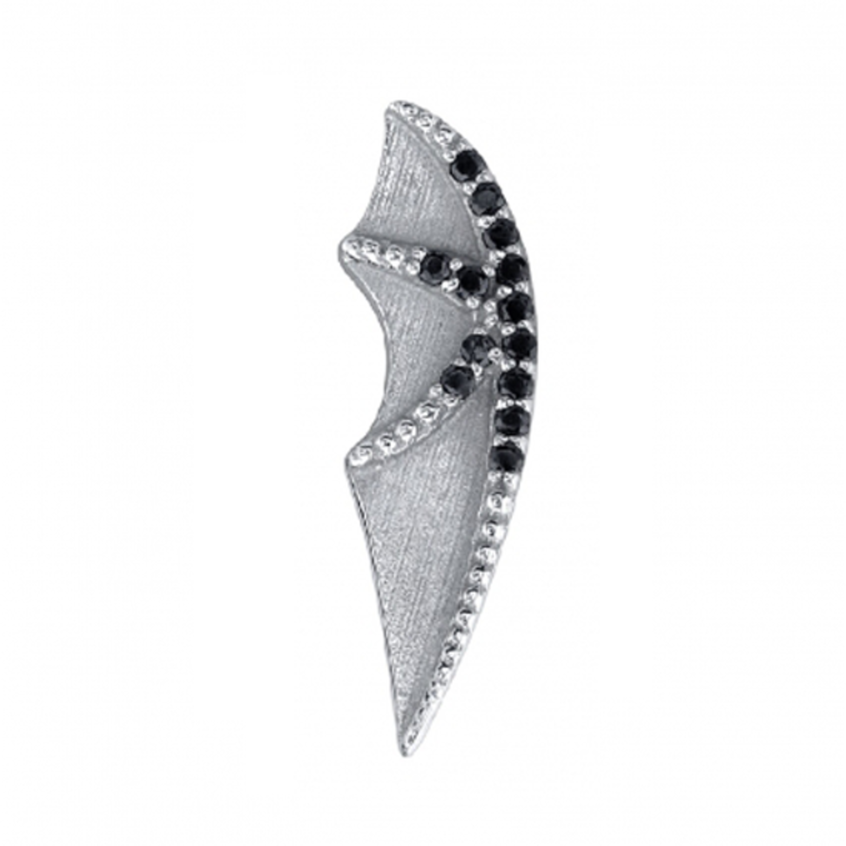 BVLA BVLA 5.0 "Bat Wing - Gem Digits" threaded end with 13x 1.0 black CZ
