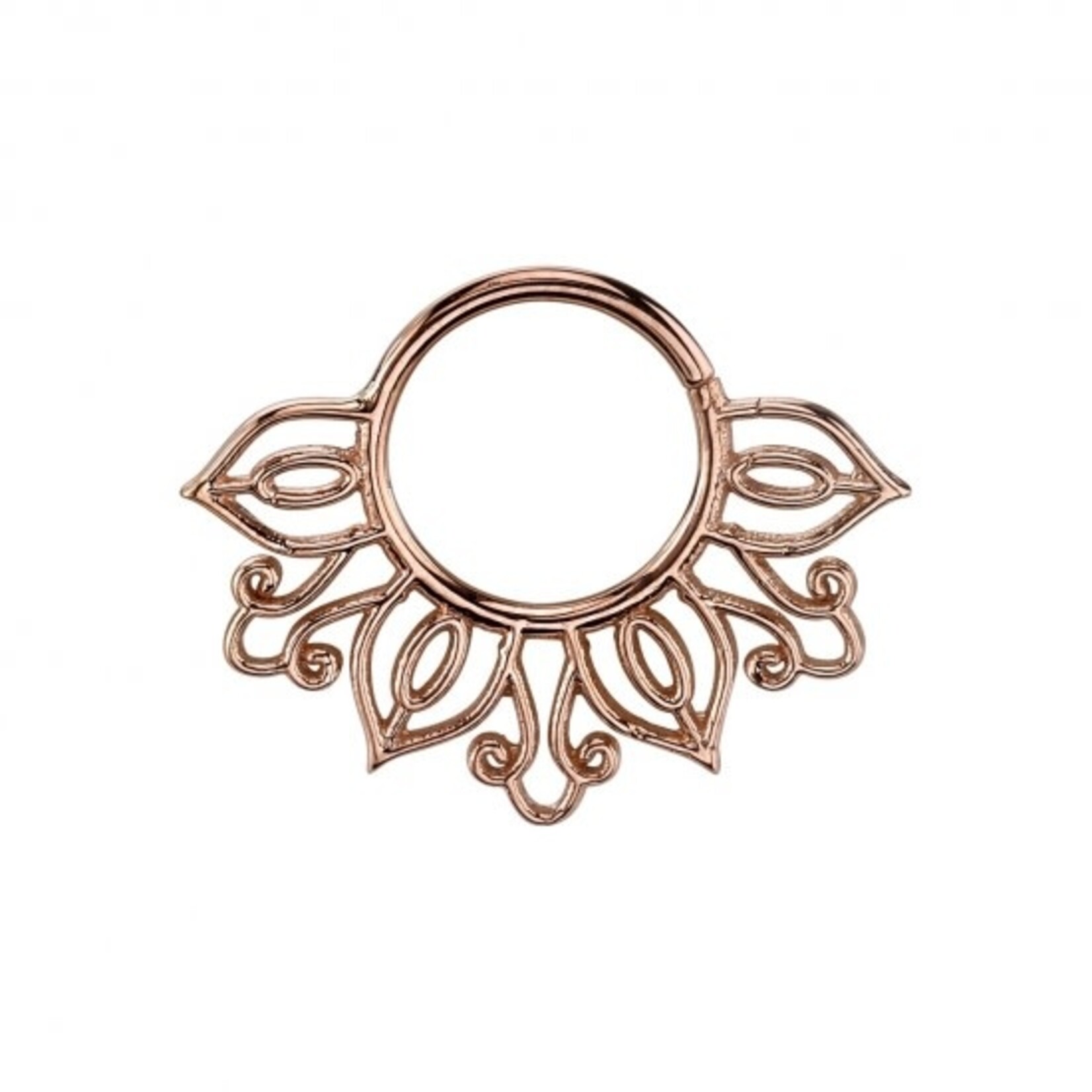 BVLA BVLA 16g "Azalea" seam ring with floral filigree