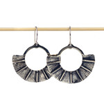 Diablo Organics Diablo Organics White Brass Fan Earrings