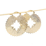 Diablo Organics Diablo Organics brass "Fractal" hoops