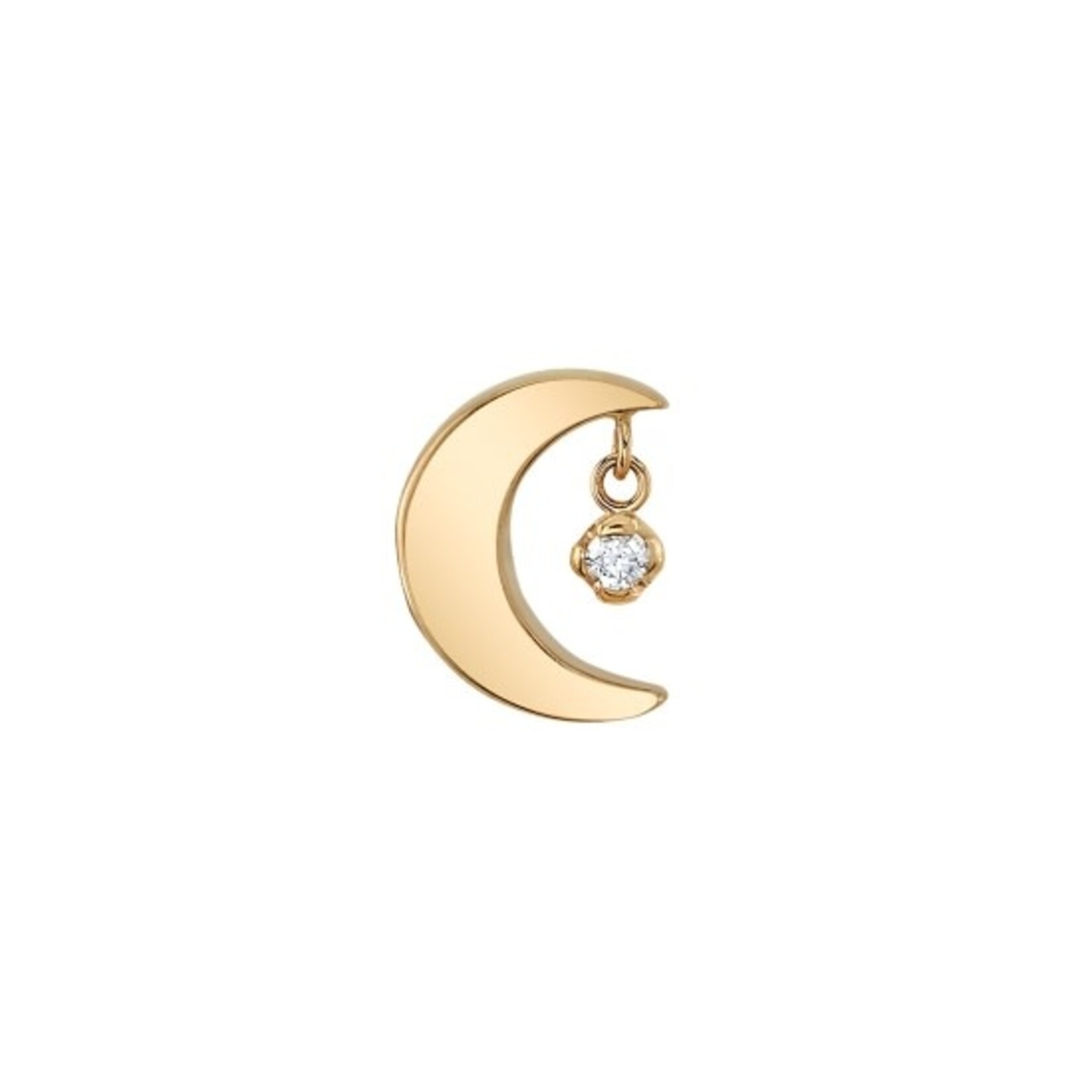 BVLA BVLA "Arcane" moon threaded end with 1.0 AA white sapphire