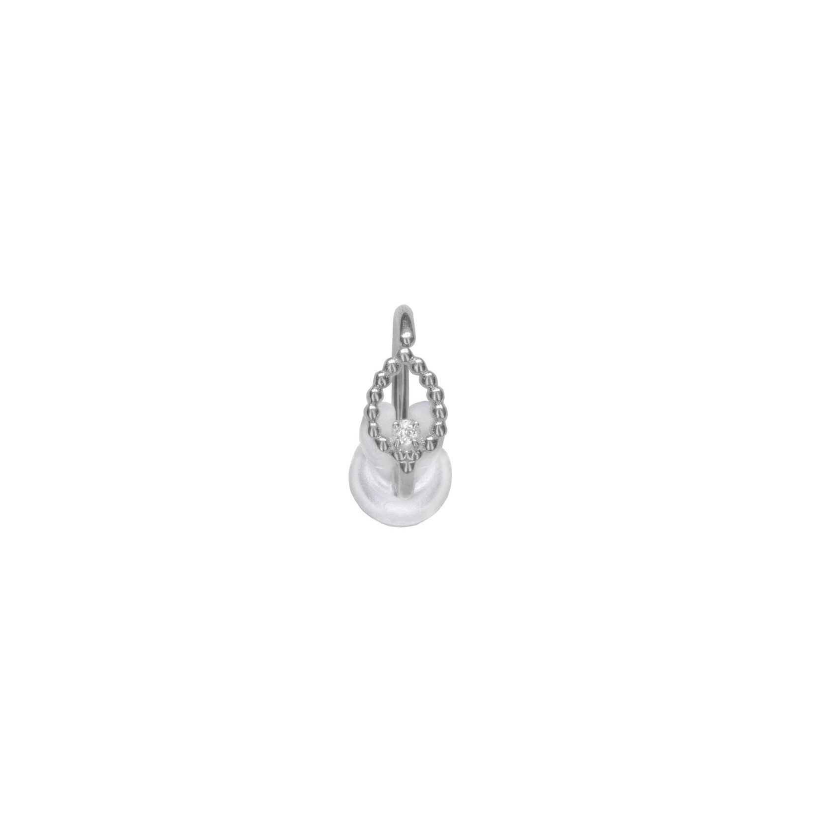 BVLA BVLA 18g "Sophie Tear" seam ring with 1.25 AA white sapphire