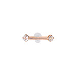BVLA BVLA Rose Gold "Prong Bell" with Morganite