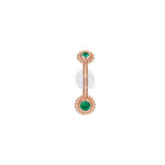 BVLA BVLA Rose Gold "Beaded Choctaw" with Emerald