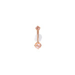 BVLA BVLA Rose Gold Prong Navel Curve with Morganite