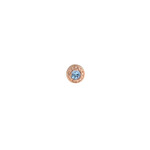 BVLA BVLA Rose Gold "Milgrain Prong" Nostril Screw