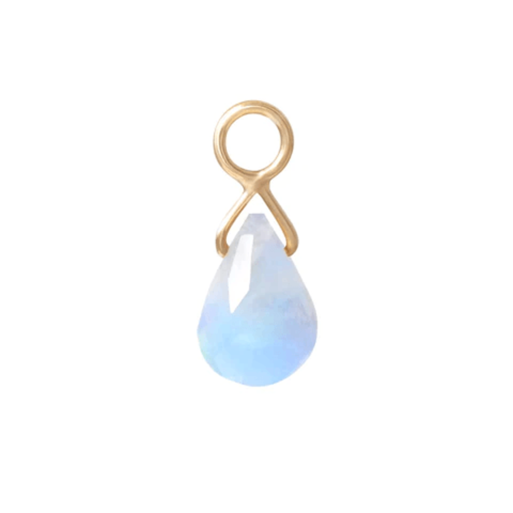 Diablo Organics Diablo Organics yellow gold "Briolette" single-stone charm