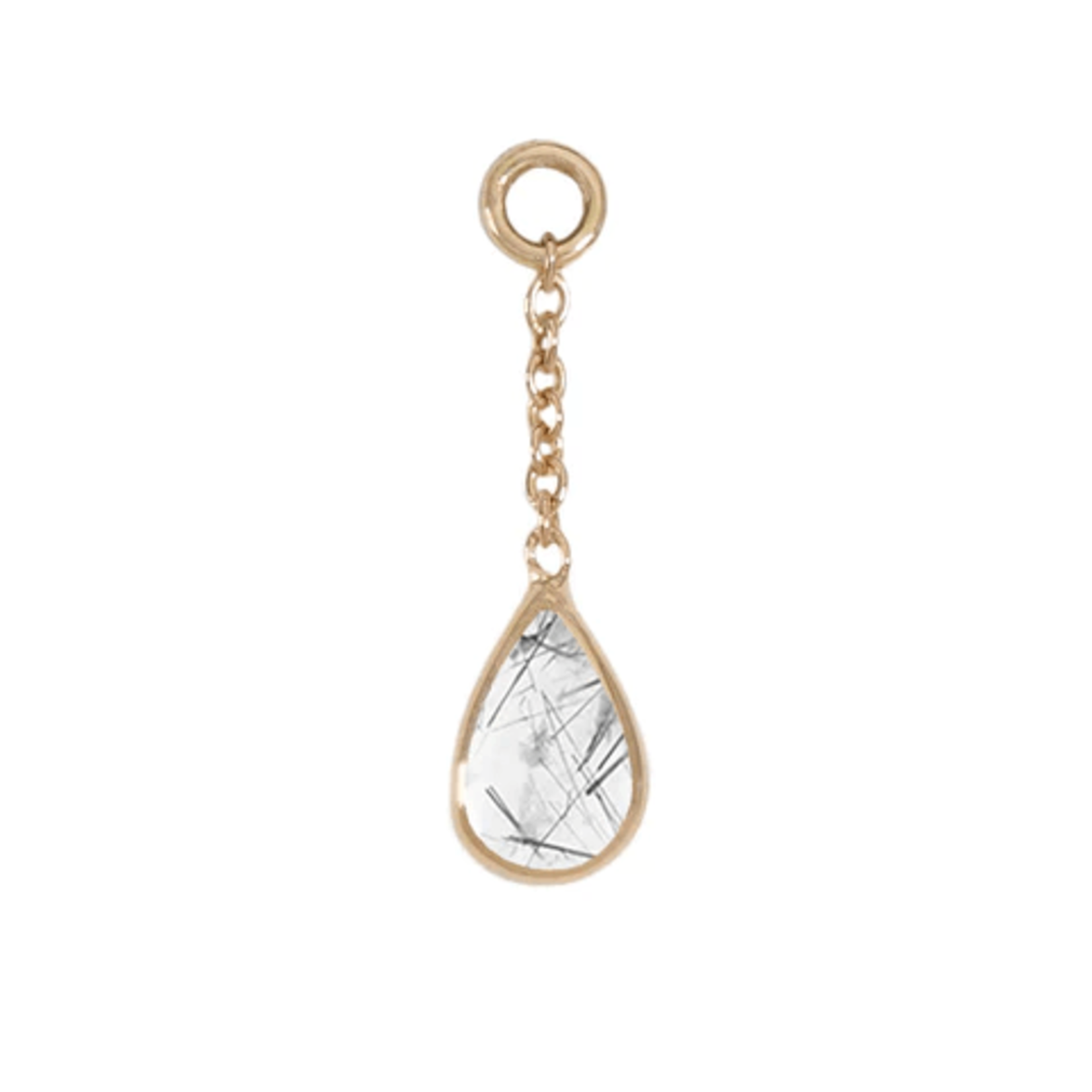 Diablo Organics Diablo Organics yellow gold teardrop charm