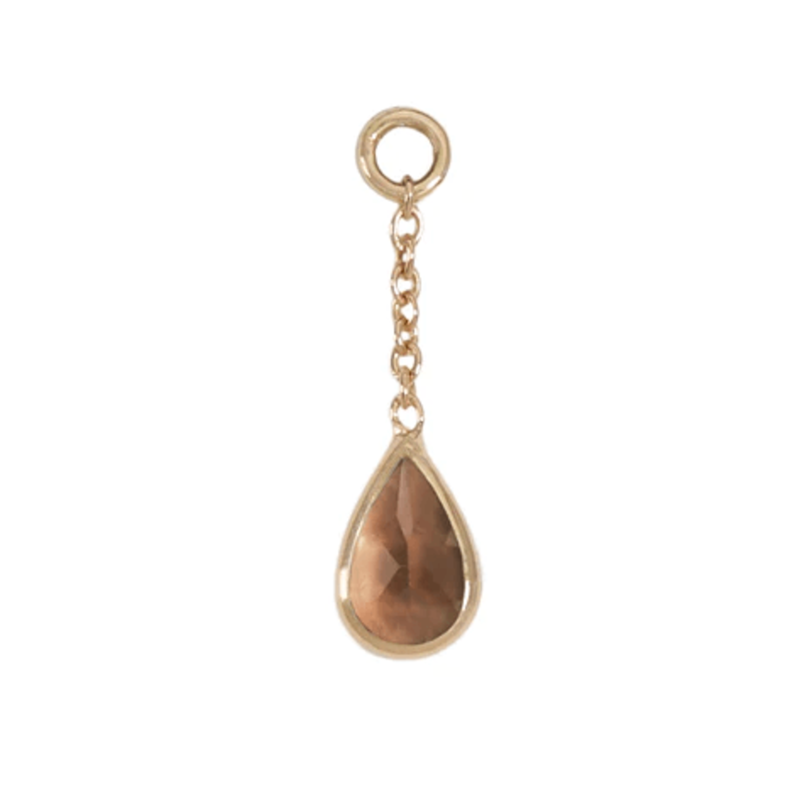 Diablo Organics Diablo Organics yellow gold teardrop charm