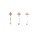 Buddha Jewelry Organics BJO "Bianca"  with Chain, Moonstone, and White Sapphire