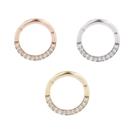 Buddha Jewelry Organics BJO "Dia" Clicker with CZ