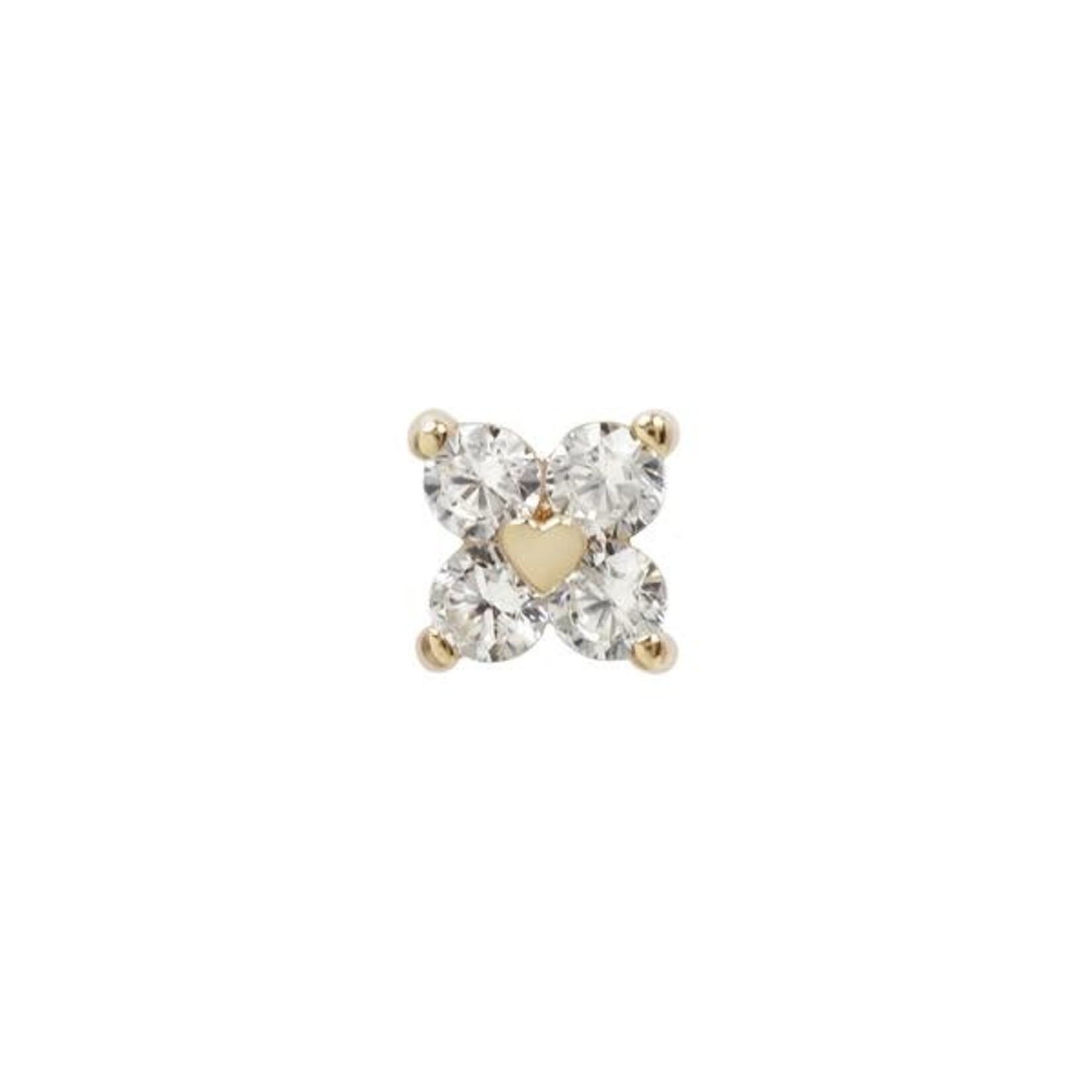 Buddha Jewelry Organics Buddha Jewelry Organics "Corazon" press-fit end with CZ