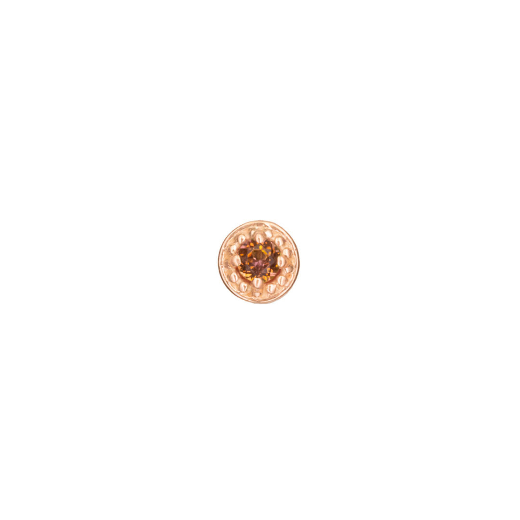 BVLA BVLA 4.0 "Milgrain Prong" threaded end with 2.0 Anastasia topaz