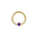 BVLA BVLA 16g Fixed Ring with AA Amethyst