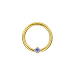 BVLA BVLA 16g Fixed Ring with AA Tanzanite