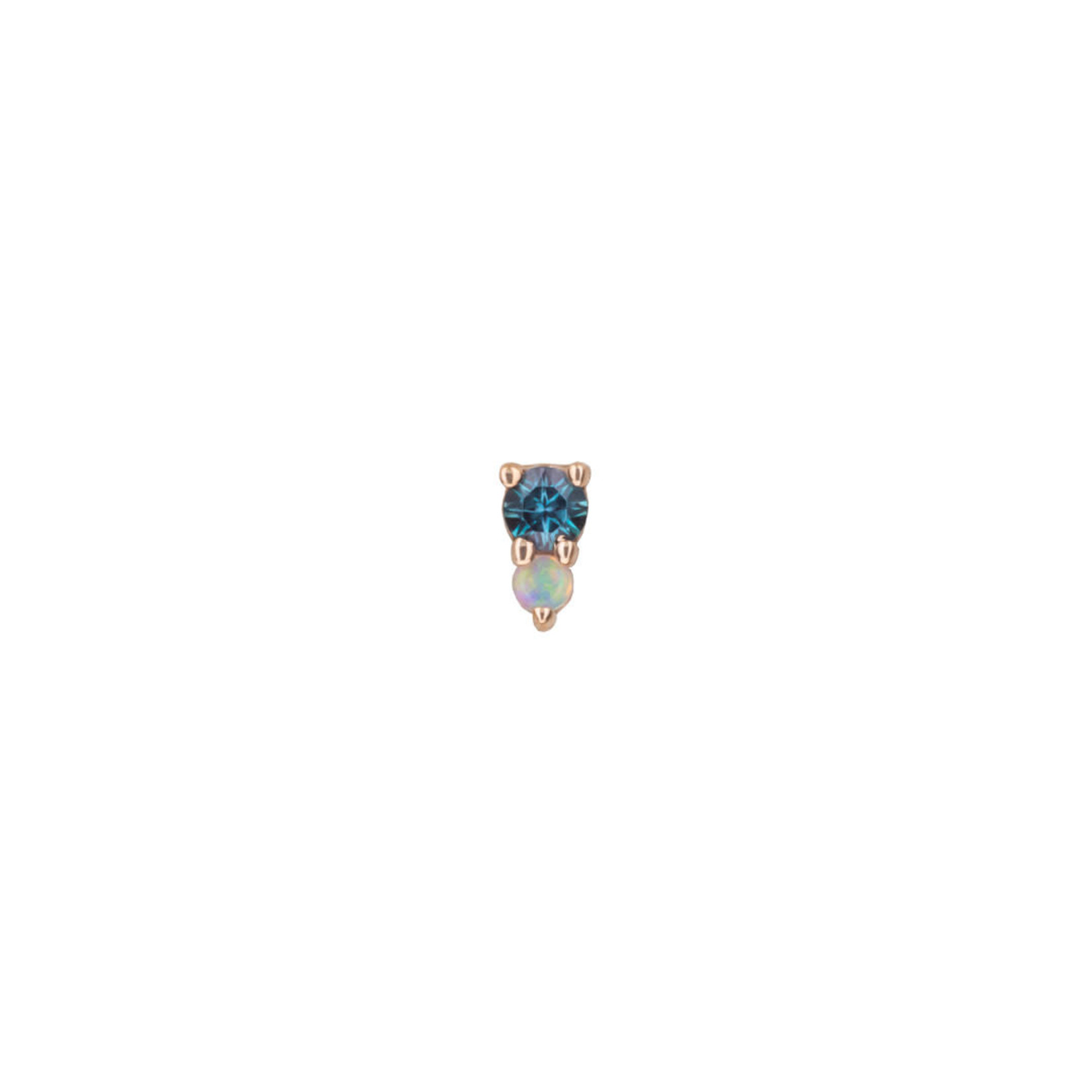 BVLA BVLA "Jeanie" 2 press fit end with 2.0 Alexandrite & 1.5 AAA white opal