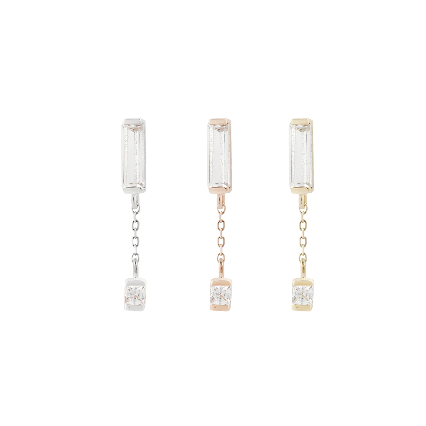 Buddha Jewelry Organics Buddha Jewelry Organics "Jaxon" press fit end with baguette CZ & dangle