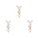 Buddha Jewelry Organics BJO "Yves" with Baguette CZ & Dangle