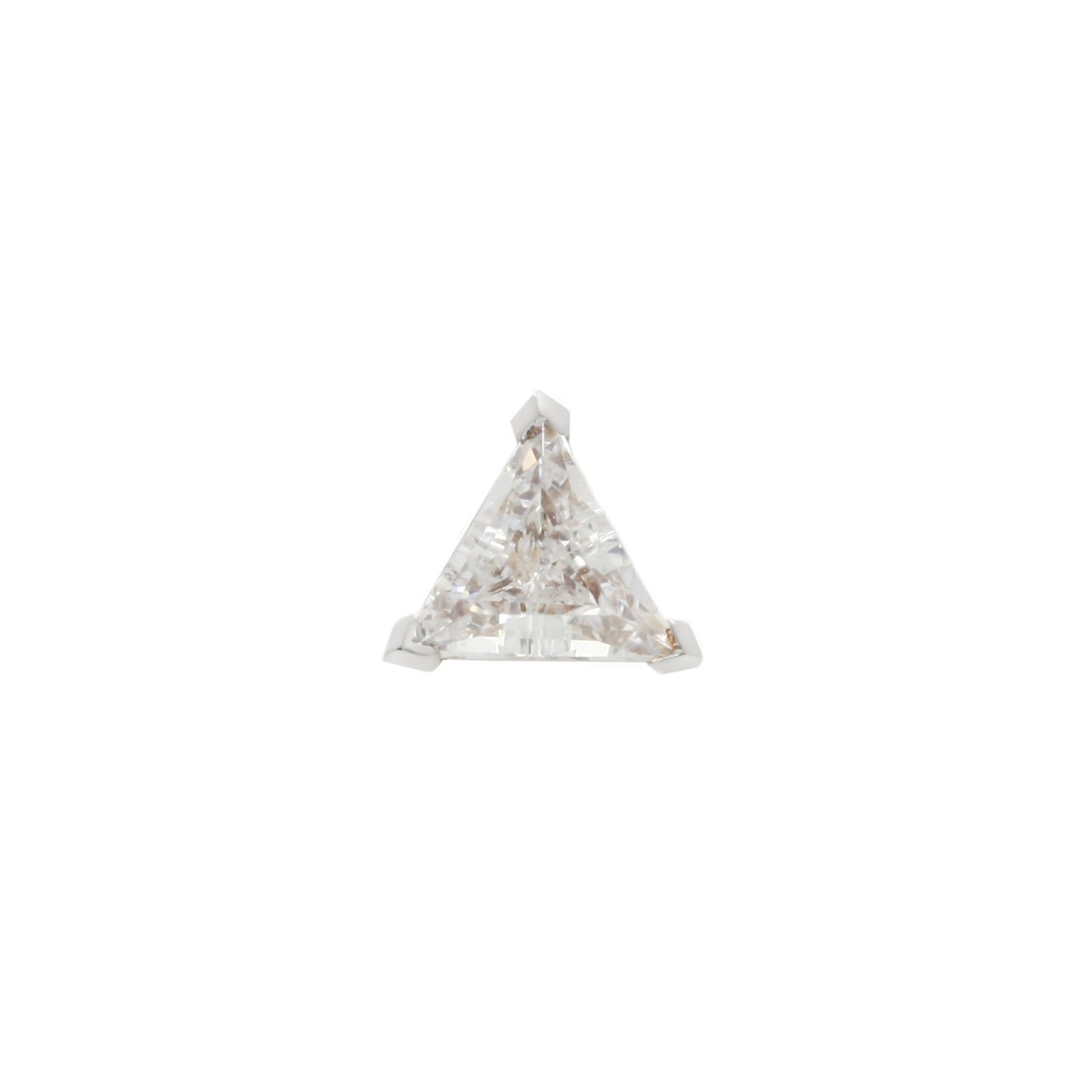 Buddha Jewelry Organics Buddha Jewelry Organics prong-set trillion press fit end with CZ