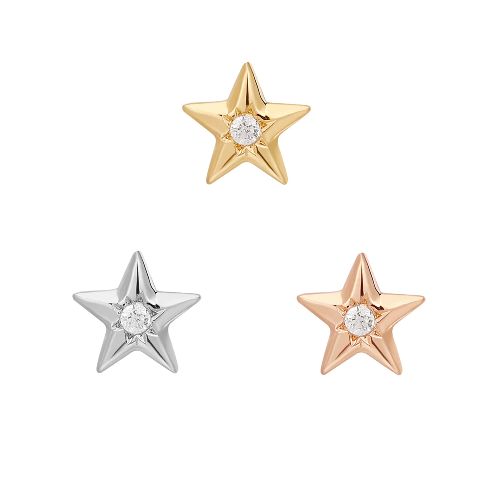 Buddha Jewelry Organics Buddha Jewelry Organics "Stellar" star press fit end with CZ