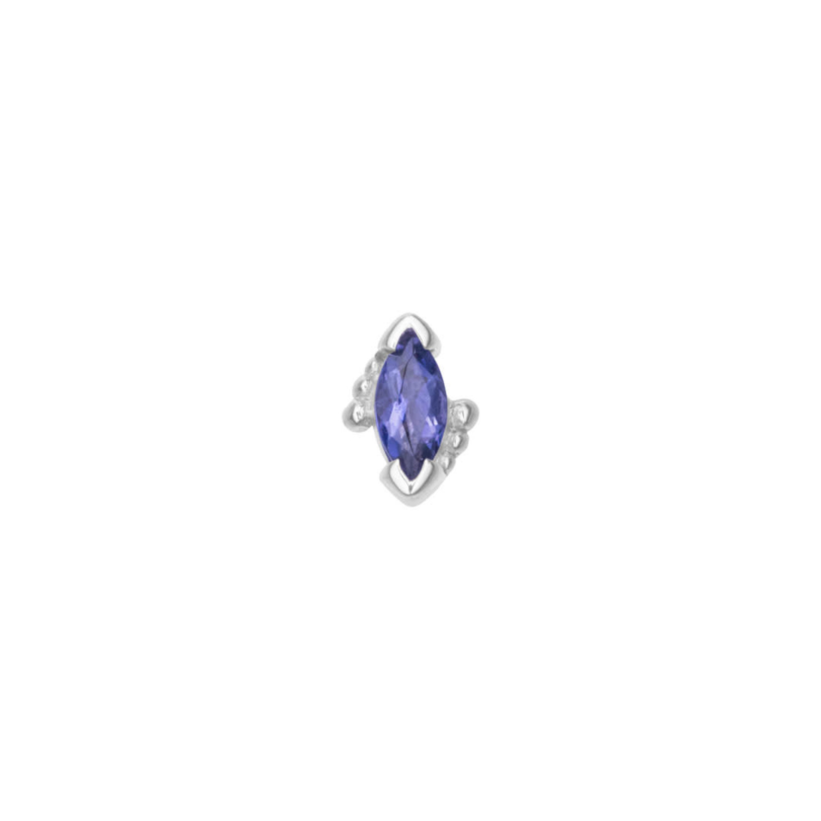 BVLA BVLA "Beaded Marquise" press-fit end with 4x2 AA Iolite